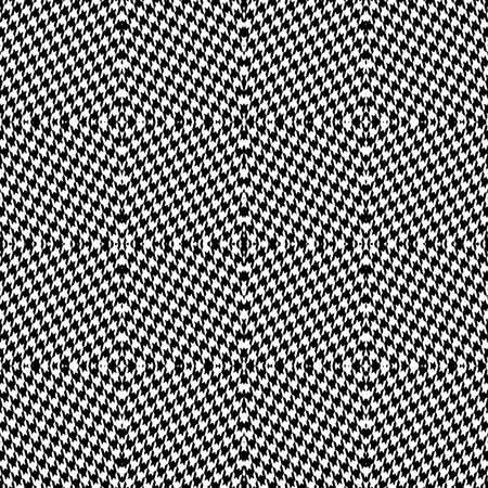 Irregular pattern with checkers and patches. Black, red, white.
