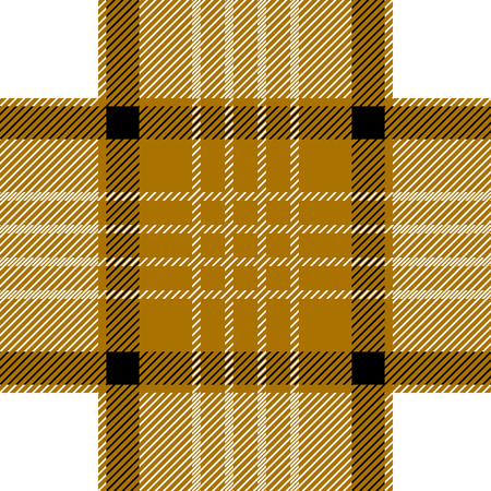 Seamless vector pattern with autumn palette. Classical textile print with checkers and stripes....