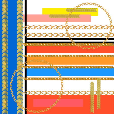 Seamless vector pattern with colorful stripes. W Women's fashion collection.のイラスト素材