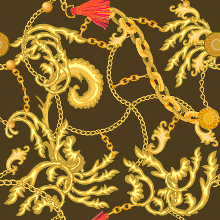 Realistic scrolls, leaves, brishes and other decorative elements on white background. Vintage design collection.のイラスト素材