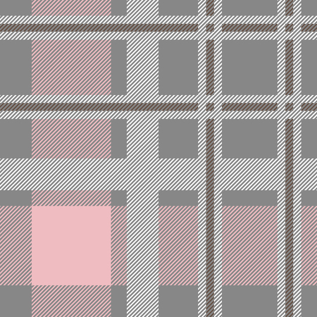 Trendy fabric design with English and French motifs. Seamless vector pattern with classical palette. Template for plaids, shirts, suits, dresses.のイラスト素材