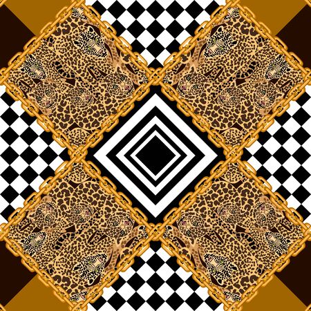 Baroque textile collection. Template for scarves, dresses, cards, covers.のイラスト素材