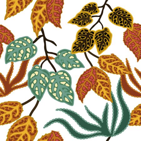Vintage textile design collection.のイラスト素材