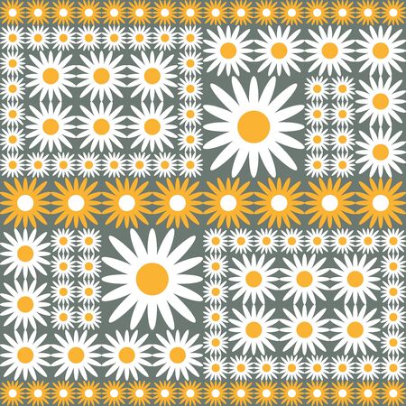 Template for scrap booking, cards and textile design. On grey background.のイラスト素材