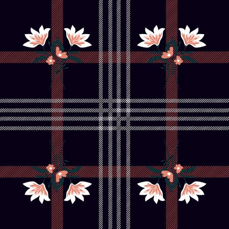 Template for plaids, scarves, shirts, dresses and home decor.のイラスト素材