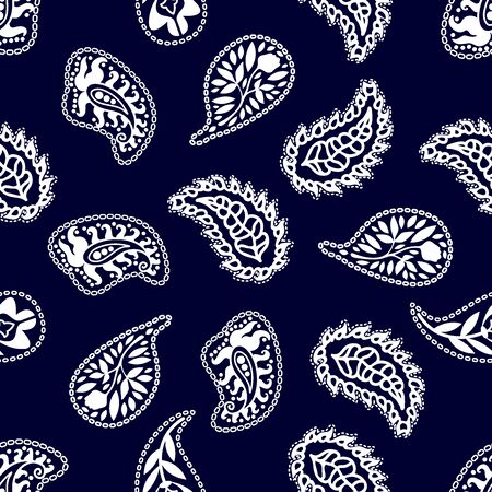 Man fashion textile collection. White on dark blue background.のイラスト素材