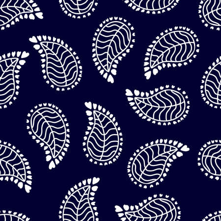 White on dark blue background.のイラスト素材