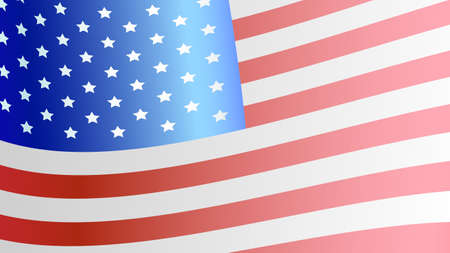 USA flag abstract background for banner design. Independence Day, Veteran, American Holidays. Vector stock illustration.のイラスト素材