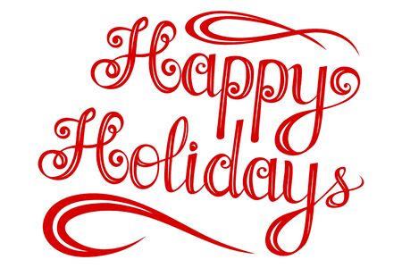 Happy valentines day Lettering, design elements for cards. Doodles curls. Vector illustration. Be my Valentine.のイラスト素材