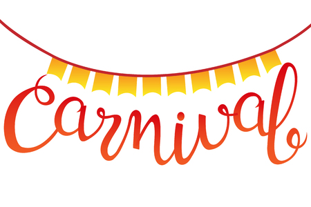 Carnival lettering design.のイラスト素材