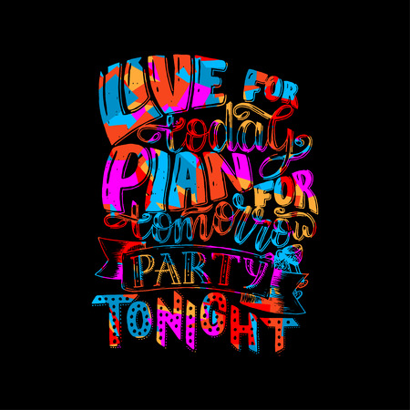 Vector illustration Brush lettering composition of Summer quotes on white background. Summer lettering for cards, posters, prints and moreのイラスト素材