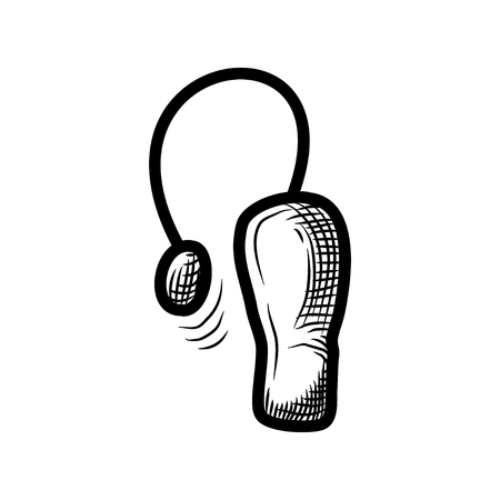 Headset icon Wireless connectionのイラスト素材