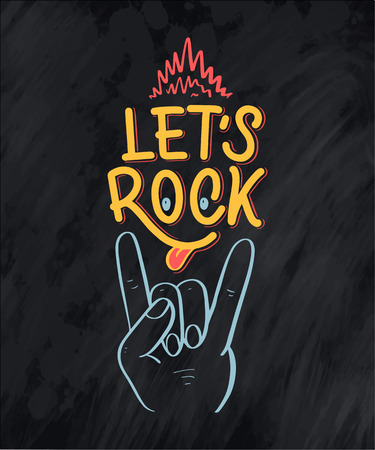 Inspirational quote about music. Hand drawn vintage illustration with lettering. Phrase for print on t-shirts and bags, stationary or as a poster.のイラスト素材