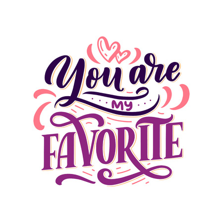 Birthday lettering in retro style. Anniversary invitation card. Vintage invitation template for celebration design. Vector Funny quoteのイラスト素材