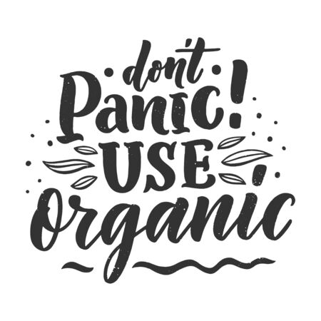 Organic skin care phrase concept banner. Natural cosmetic slogan for presentation or website.のイラスト素材