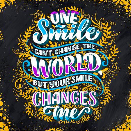 Inspirational quote. Hand drawn vintage illustration with lettering and decoration elements. Drawing for prints on t-shirts and bags, stationary or poster. Vectorのイラスト素材