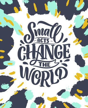 Eco bag print for cloth design. Retail advertising. Lettering quote for environment concept. Organic design template. Typography vector illustration.のイラスト素材