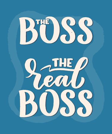 Funny hand drawn lettering quotes for Family Look design. Cool phrase for t shirt print. Inspirational feminism slogan. Funny typography fashion template. Vector illustrationのイラスト素材