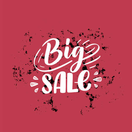 Black friday lettering in modern calligraphy style. Slogan for promotion template and sale banner. Vector illustration.のイラスト素材