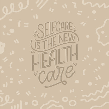 Lettering slogan about therapy. Mental healthcare. Funny quote for blog, poster and print design. Modern calligraphy text. Vector illustrationのイラスト素材