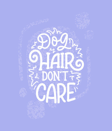 Vector illustration with funny phrase. Hand drawn inspirational quote about dogs. Lettering for poster, t-shirt, card, invitation, sticker.のイラスト素材