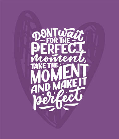 Hand drawn lettering quote in modern calligraphy style about business motivation. Inspiration slogan for print and poster design. Vectorのイラスト素材