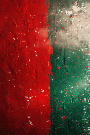 vertical banner, Republic Day in Italy, striped abstract background, Italian flag, painted wall texture, copy space, free space for textの素材