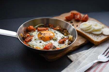 Egg and vegetables