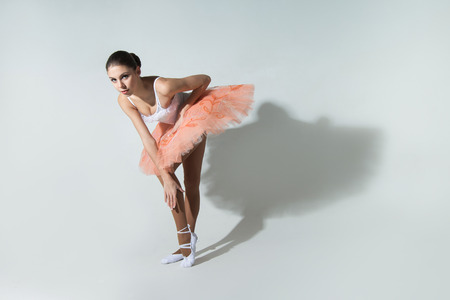 young ballerina dancingの写真素材