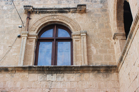 Window of the Monastery Agia Napa, Cyprusの写真素材