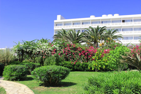 Lanscape in the Nissi Beach, Cyprusの写真素材