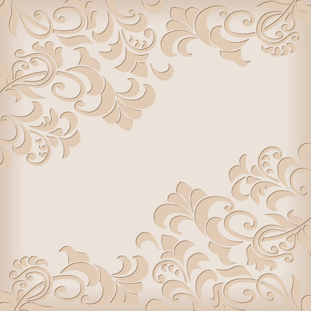 Decorative background with vignettes.のイラスト素材