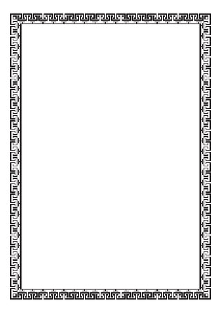 Rectangular black frame, geometric pattern. A4 page proportions.のイラスト素材