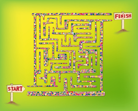 Maze game for kids and adults.のイラスト素材