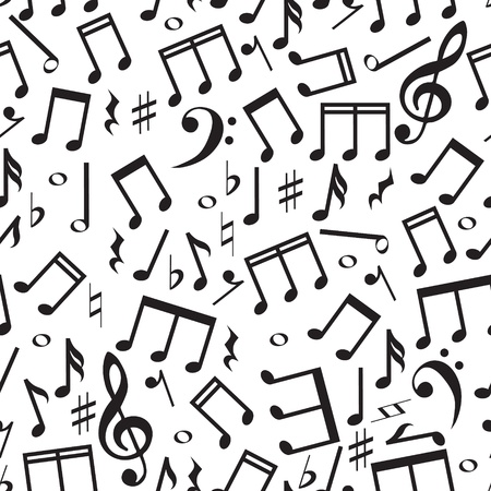 Seamless pattern with a music notes のイラスト素材