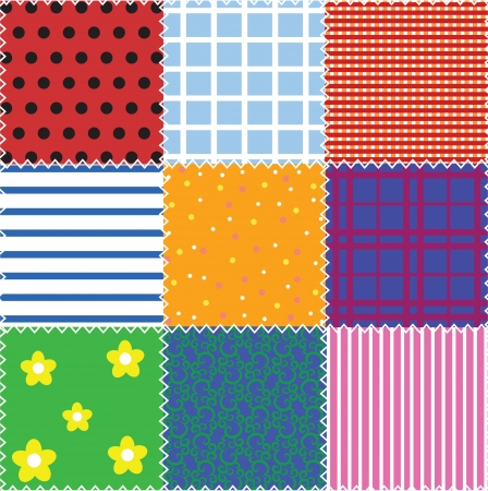 seamless patchwork backgroundのイラスト素材