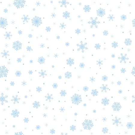 Seamless winter background with snowflakesのイラスト素材