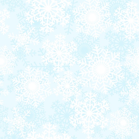 White snowflakes on blue background  Seamless patternのイラスト素材