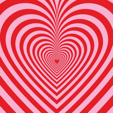 Stripped background with heartsのイラスト素材