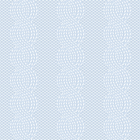 Seamless background with spokes knitted cables patternのイラスト素材