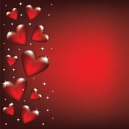Valentine card with heart borderのイラスト素材