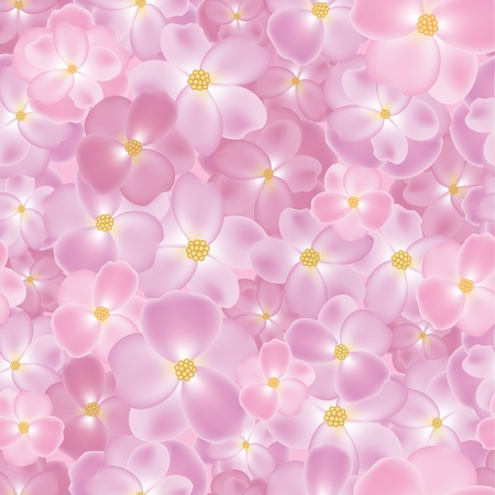 Pink roses seamless backgroundのイラスト素材