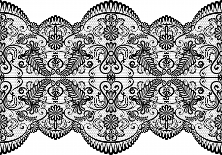 Template for wedding, invitation or greeting card with lace fabric backgroundのイラスト素材