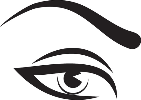 Beautiful woman eye and browのイラスト素材