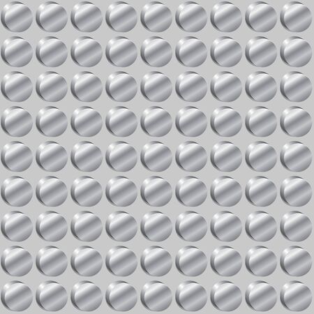 Seamless background with metal bumpsのイラスト素材