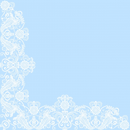 Wedding invitation or greeting card with lace borderのイラスト素材