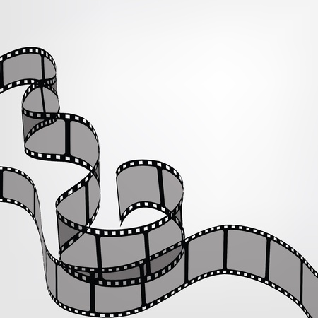 Backgroud with film stripsのイラスト素材
