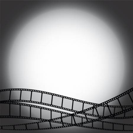 Backgroud with film stripsのイラスト素材