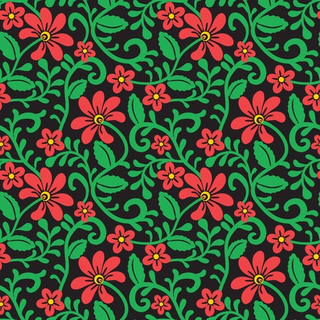Seamless floral backgroundのイラスト素材