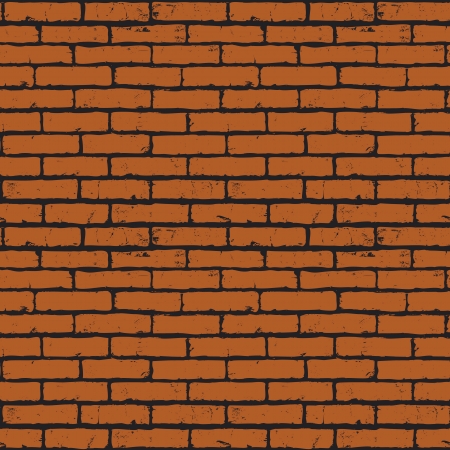 Seamless background of red brick wall textureのイラスト素材